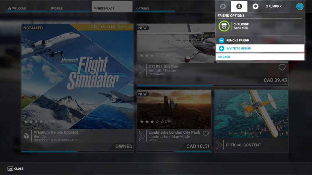 How to Add Friends in Flight Simulator